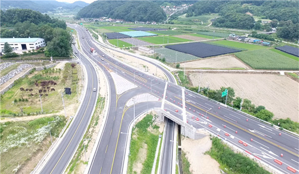 괴산-음성 국도 37호선 아성교차로 일대 전경. (사진=국토교통부 제공)