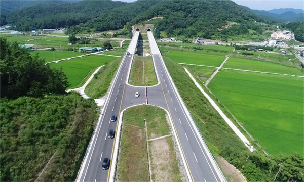 배둔교-배둔터널 구간. (사진=국토교통부 제공)