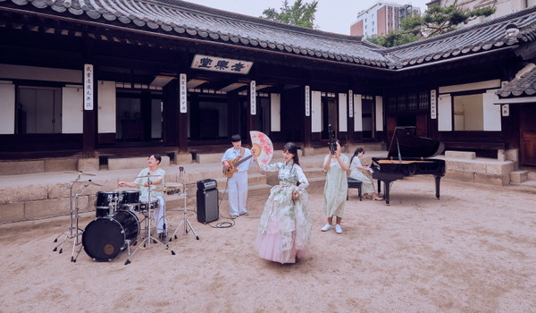 2022년 국립국악원 국악인 사업에 참여한 완전6도의 뮤직비디오 촬영. (사진=국립국악원 제공)