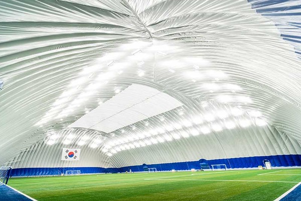 스마트에어돔 내부 전경. (사진=문화체육관광부 제공) 