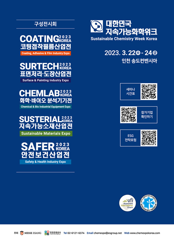 2023 대한민국 지속가능 화학위크 포스터.