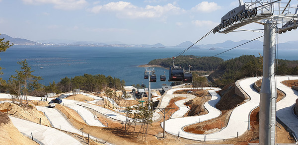 여수 챌린지파크 루지 코스 전경. (사진=여수 챌린지파크관광 제공)