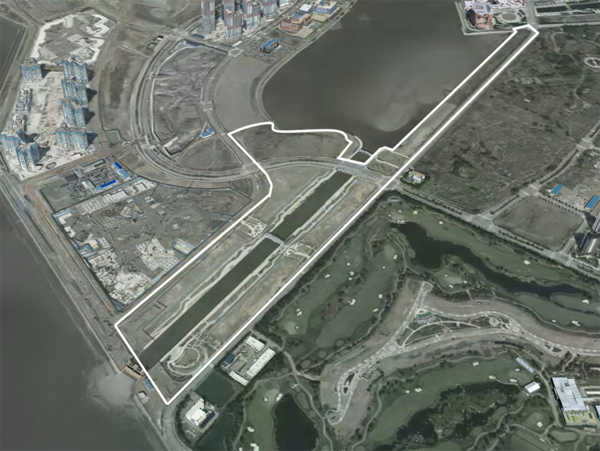 인천시 송도국제도시 연수구 송도동 일원워터프런트 위치도. (사진=인천시 제공)