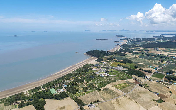 신안 자은도 백사장 전경. (사진=신안군 제공)