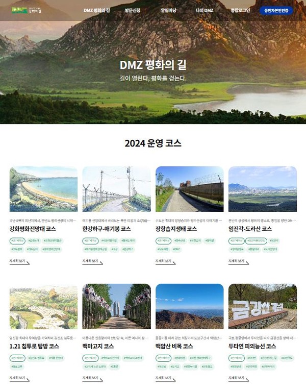 한국관광공사 코리아둘레길 누리집.