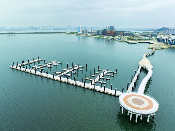 거북섬 마리나 레저 선박 해상계류시설 전경. (사진=경기도 제공)
