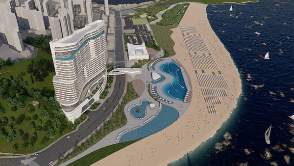 다대 복합 해양레저관광도시 조감도. (사진=부산시 제공)