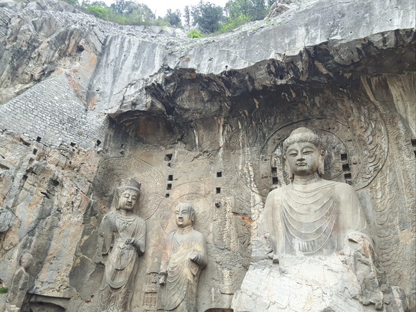 벌집 모양의 용문 석굴, 로사나 불상.